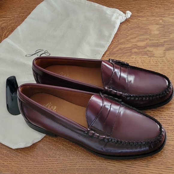 J. Crew Camden Leather Loafers - Vintage Merlot main image 10